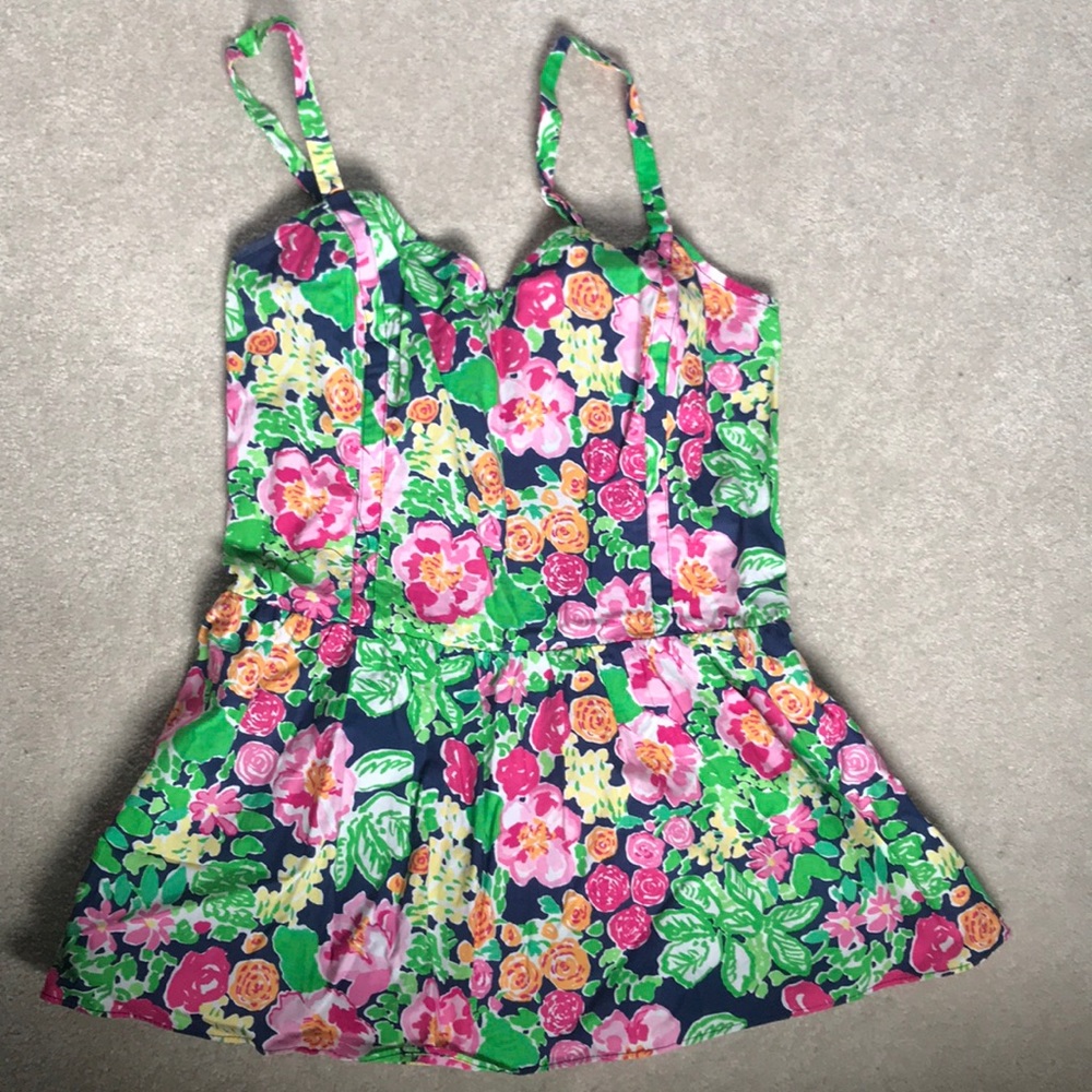 Lilly Pulitzer floral peplum top
